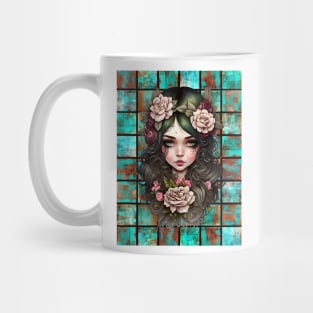 Copper Patina Boho Gothic Girl 2 Mug